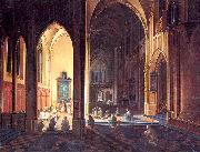 Neeffs, Peter the Elder Interior of a Gothic Church china oil painting reproduction